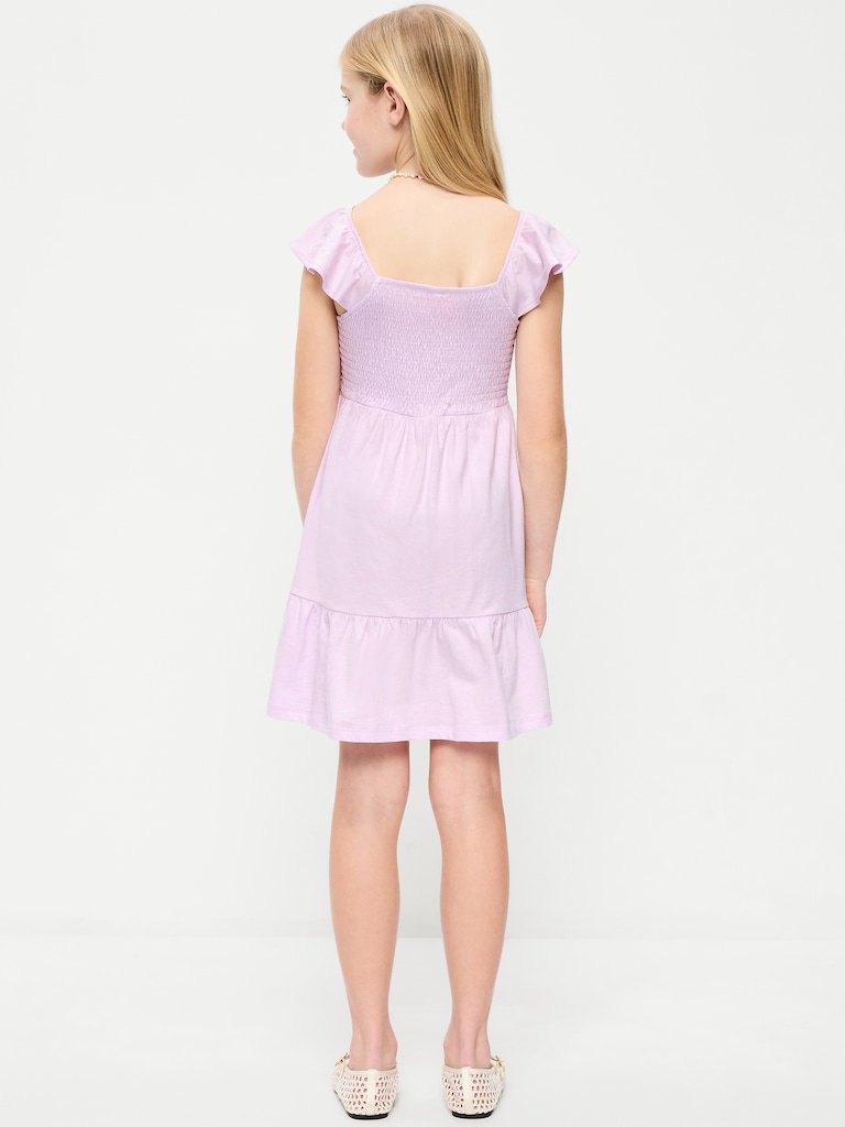 Fit and Flare Smocked Dress for Girls