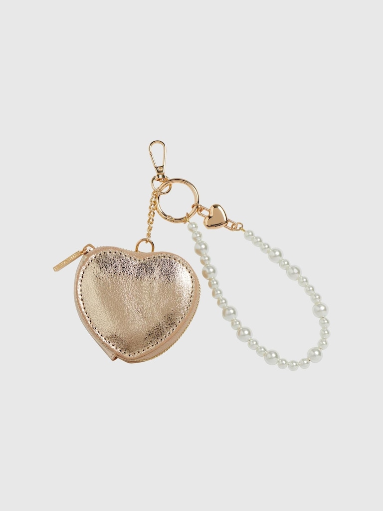 Shiraleah Heart Pouch Bag Charm/Key Ring