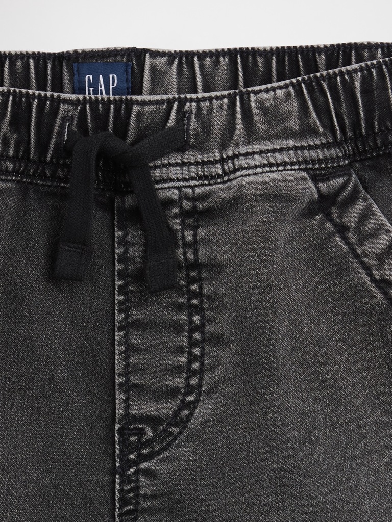Kids Pull-On Loose Sweatpant Jean Shorts