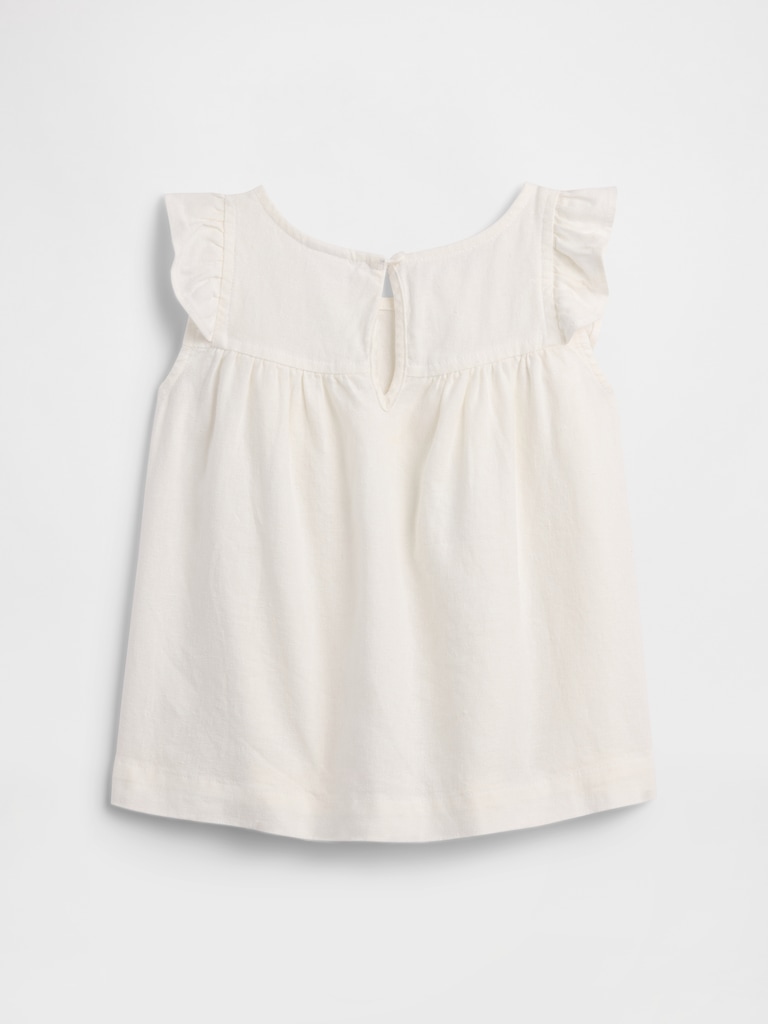 babyGap Linen-Blend Ruffle Top