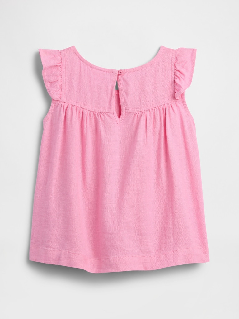 babyGap Linen-Blend Ruffle Top