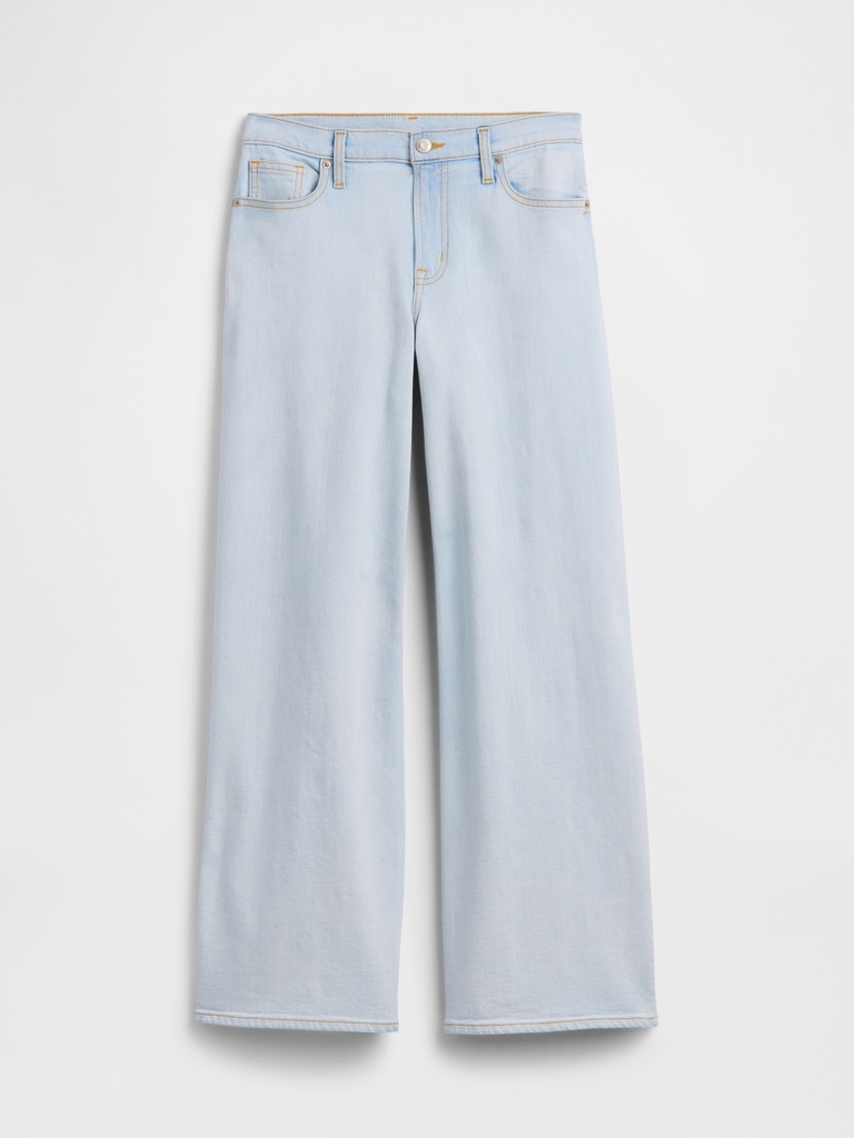 Mid Rise Wide-Leg Jeans