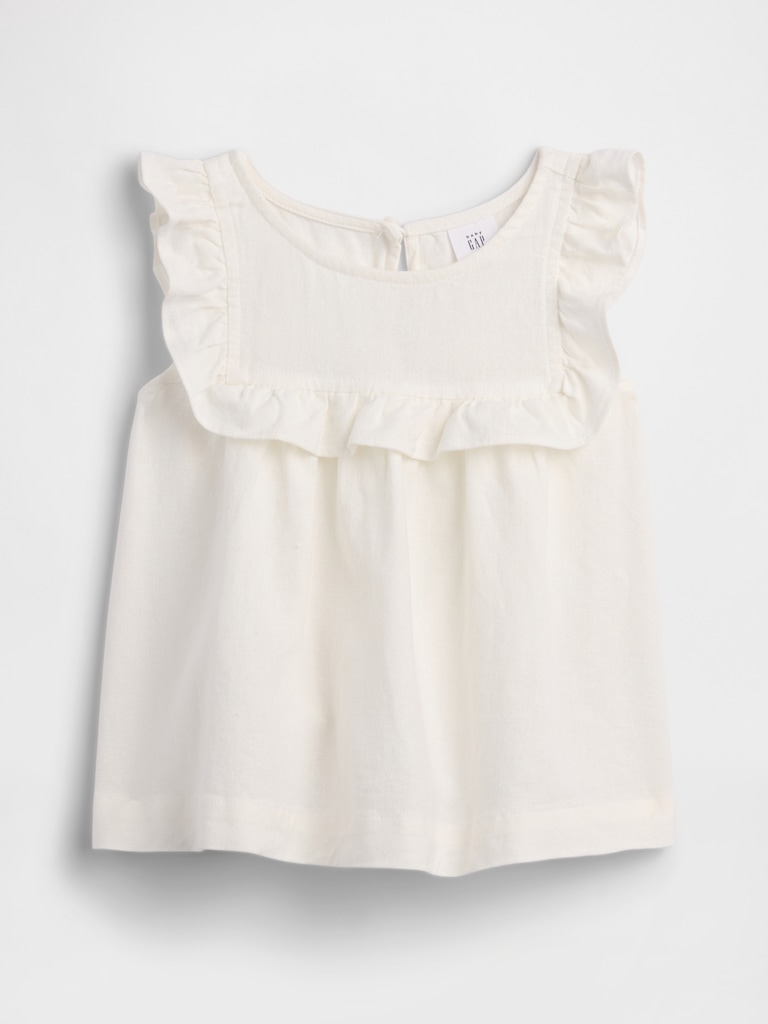 babyGap Linen-Blend Ruffle Top