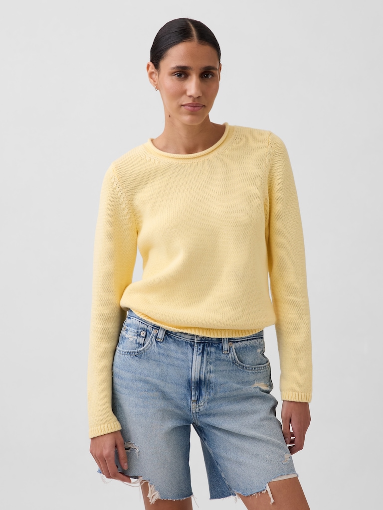 100% Cotton Rollneck Sweater