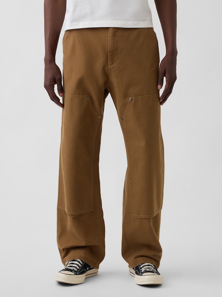 '90s Loose Canvas Double-Knee Carpenter Pants