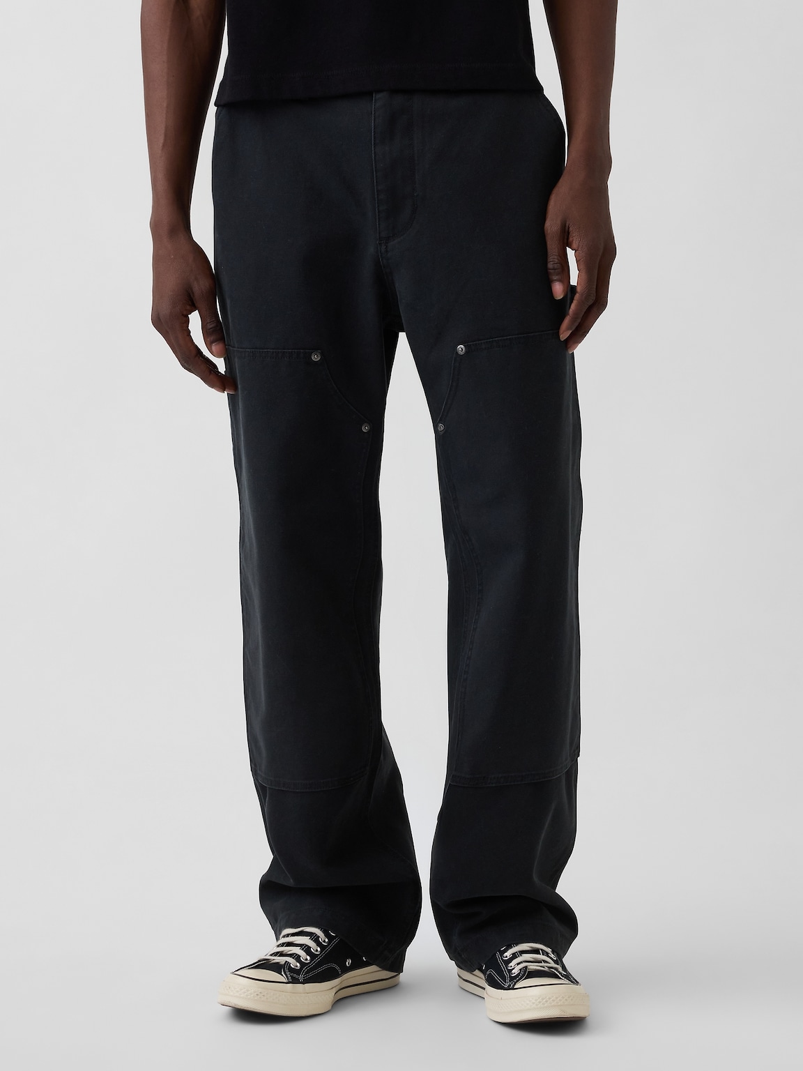 '90s Loose Canvas Double-Knee Carpenter Pants