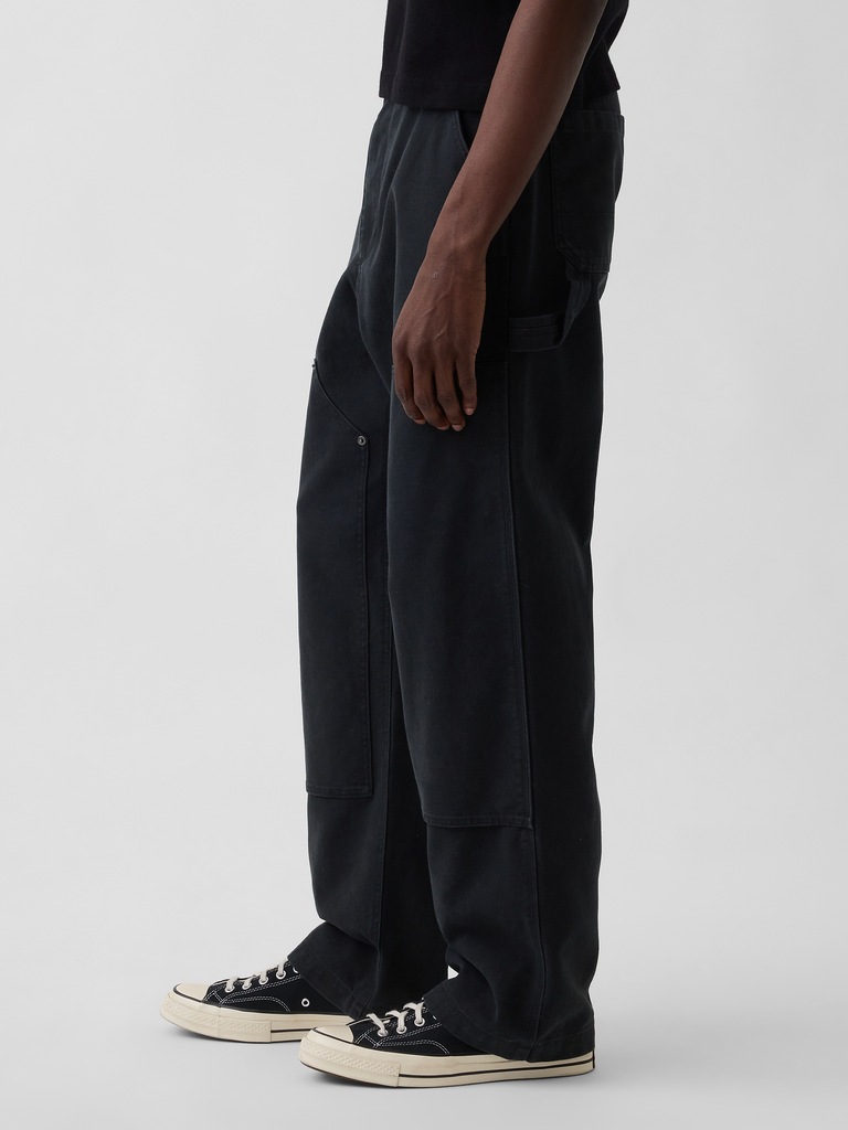 '90s Loose Canvas Double-Knee Carpenter Pants