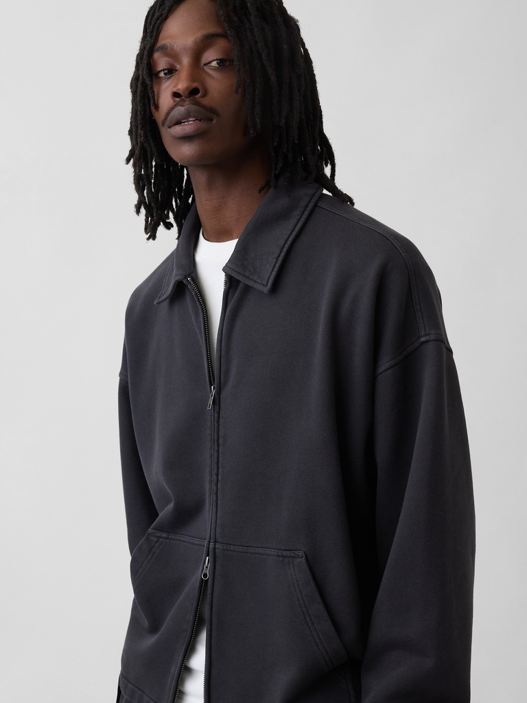 Heavyweight Oversized Zip Jacket