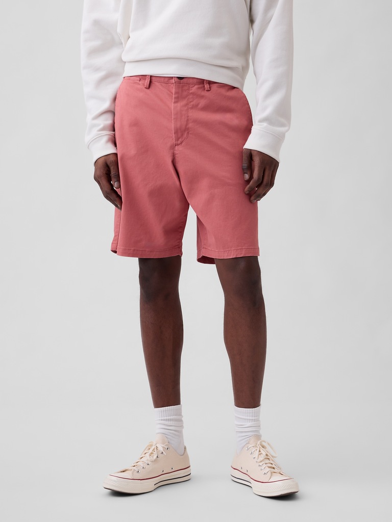 9" Essential Khaki Shorts