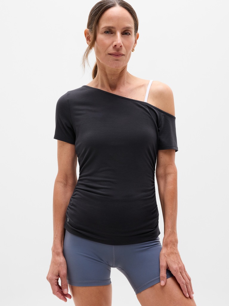 Move With Ease One Shoulder Tee
