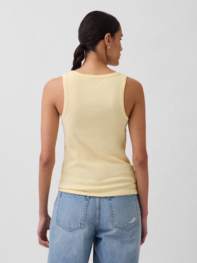 Rib Scoop Tank Top