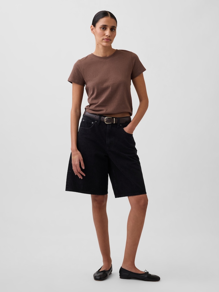 Cotton Jersey Shrunken T-Shirt