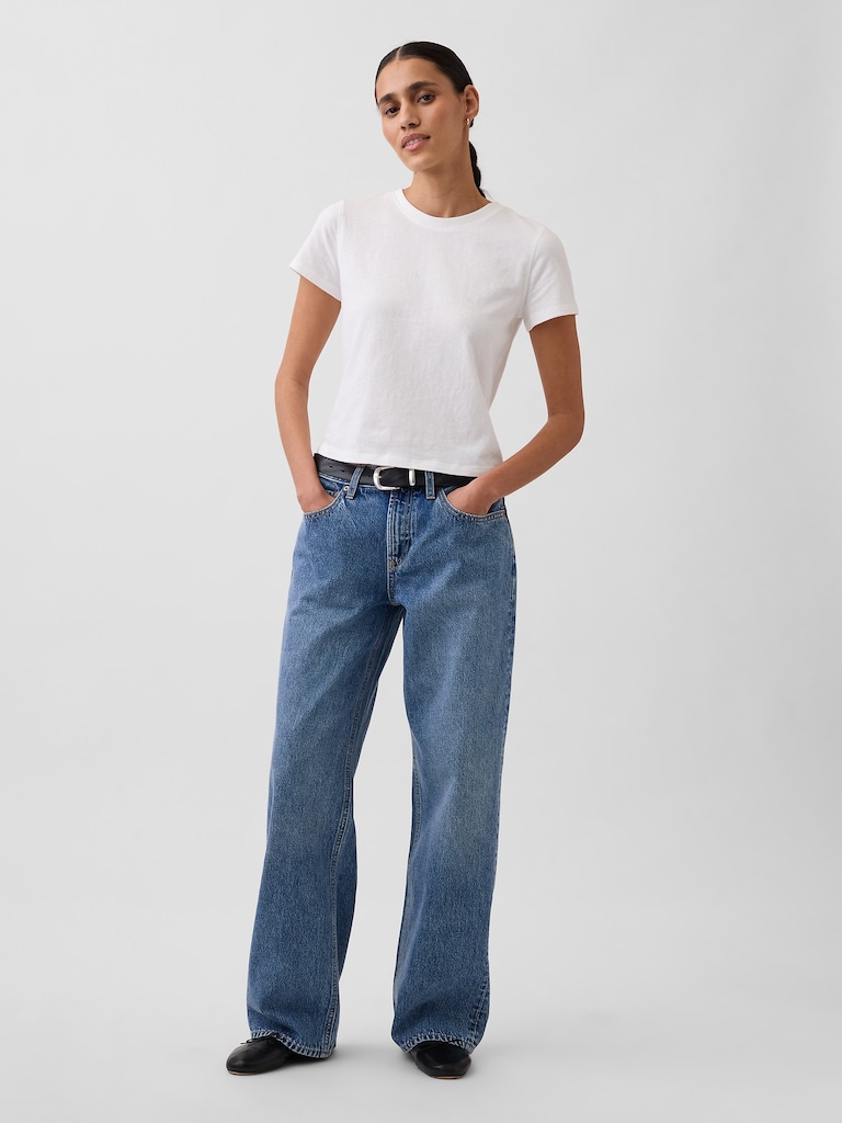 Cotton Jersey Shrunken T-Shirt