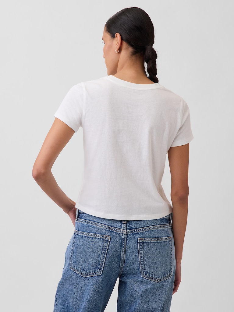 Cotton Jersey Shrunken T-Shirt