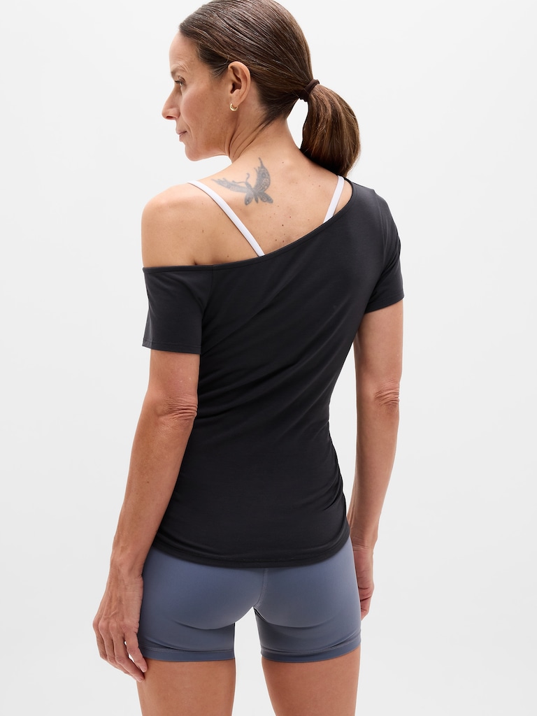 Move With Ease One Shoulder Tee
