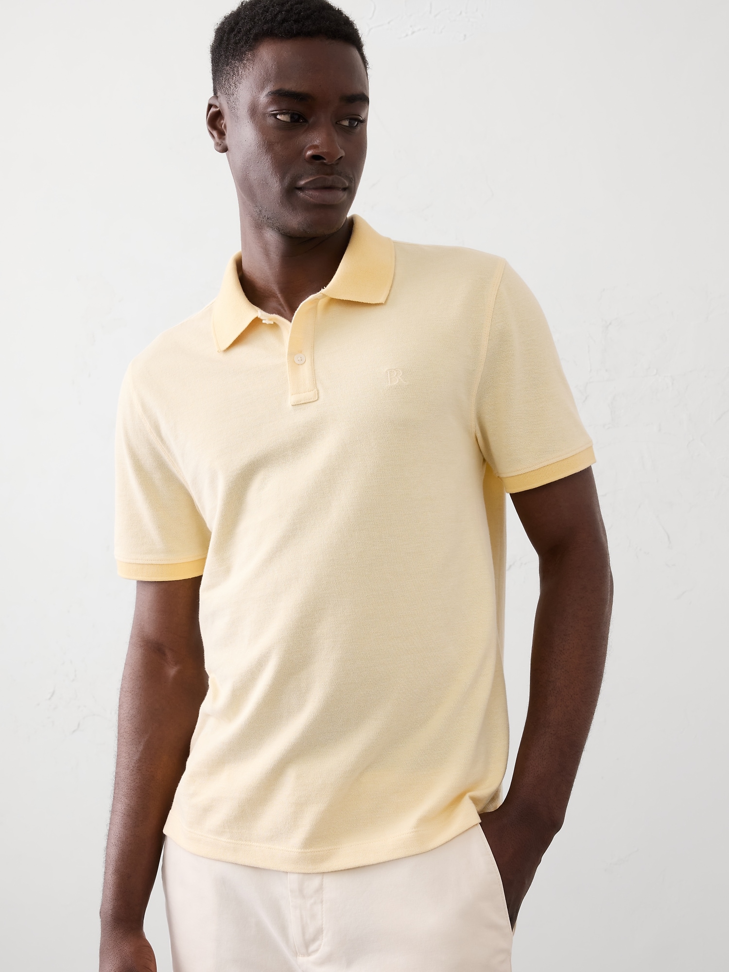 Manuel Polo マヌエルポロ Men's Yellow Polos | Banana Republic Factory