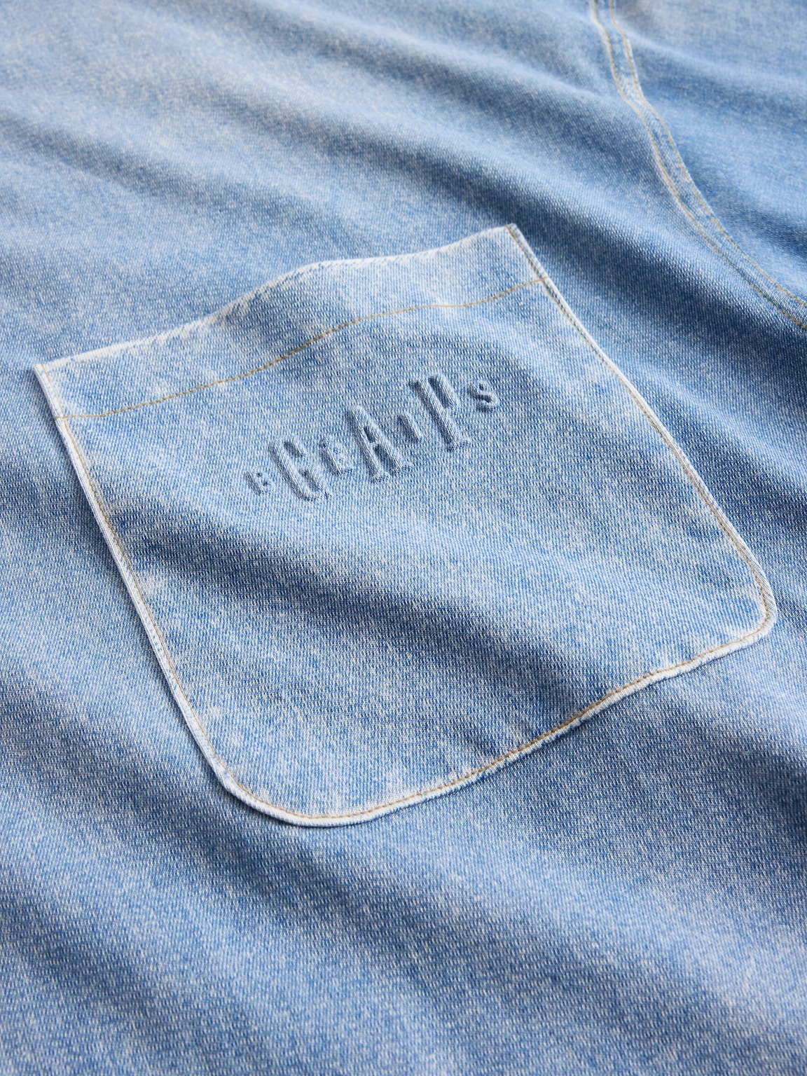 Gap × BÉIS Adult Knit Denim Pocket T-Shirt