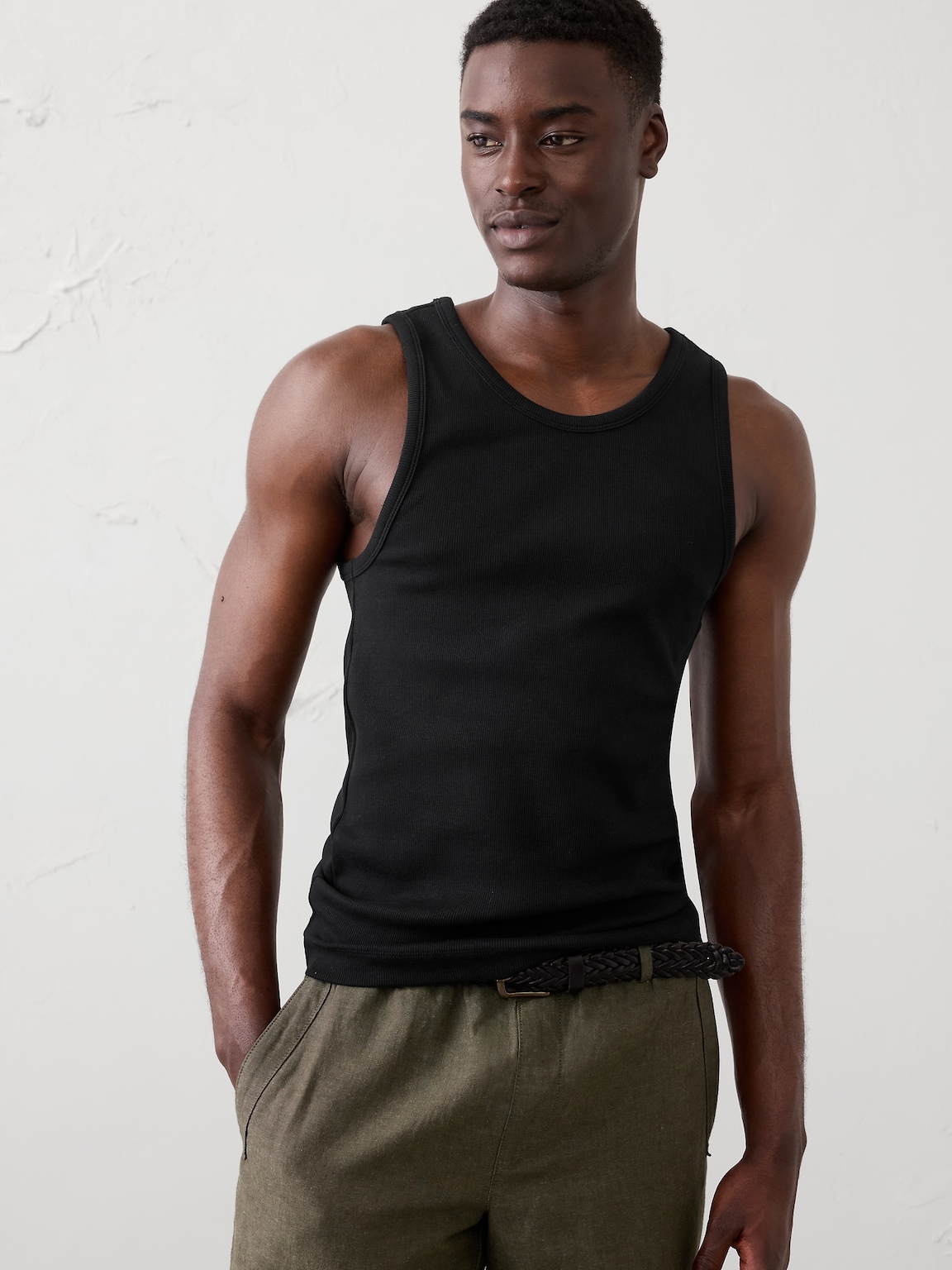 Fitted Mini Ribbed Tank