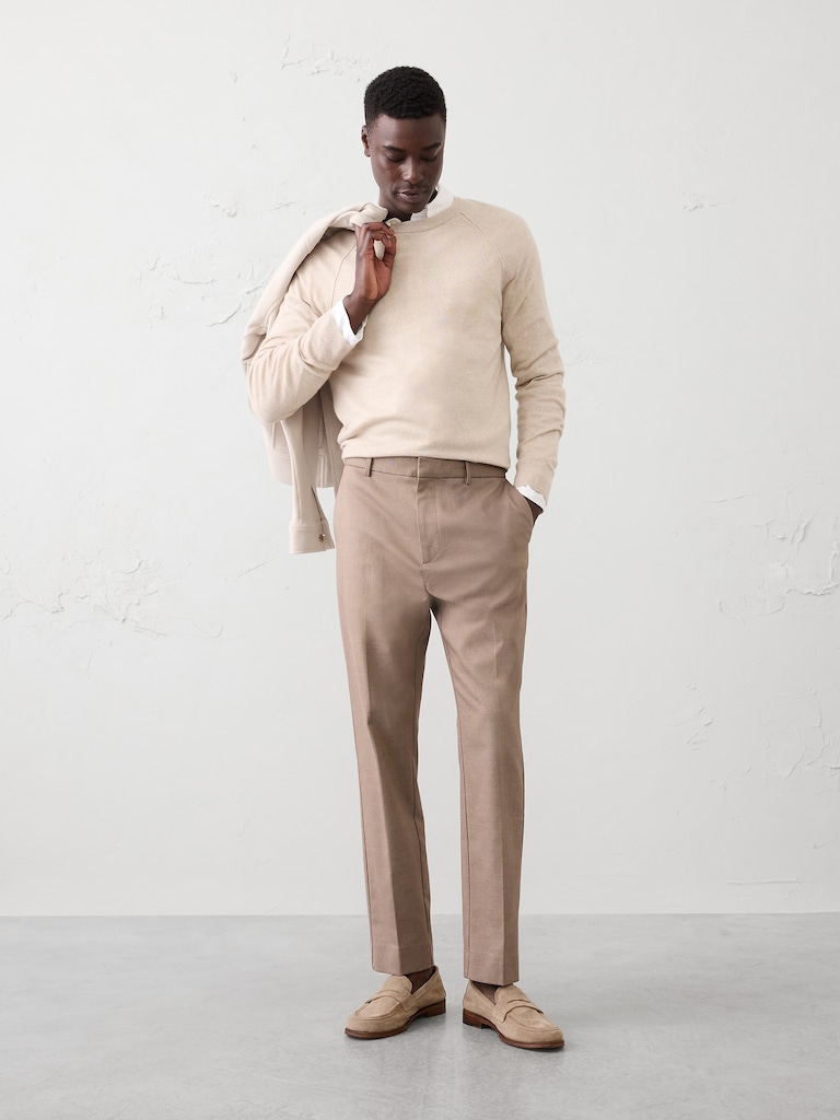 Tailored-Fit Sharkskin Trouser