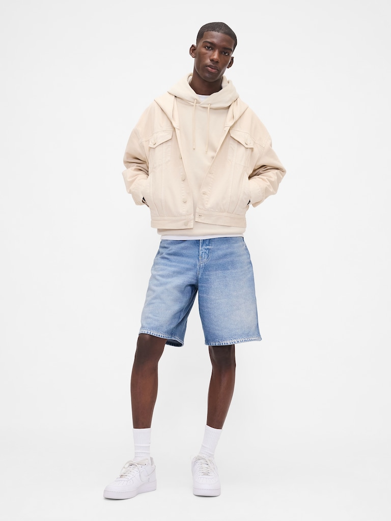 Gap × BÉIS Adult Knit Denim Baggy Shorts