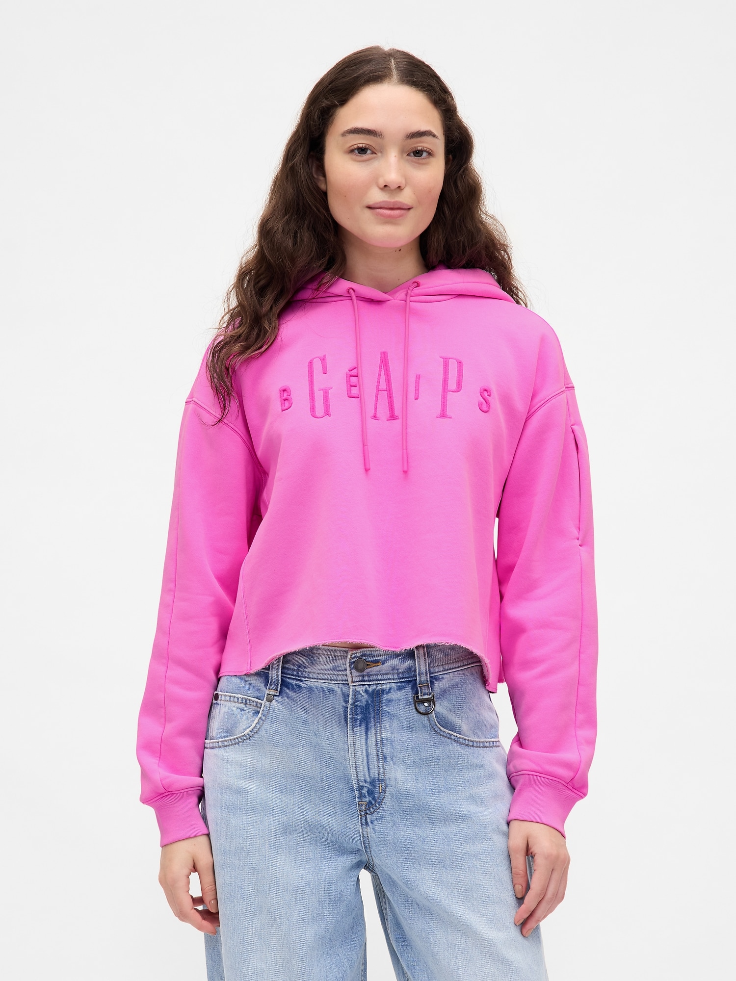 Gap × BÉIS Oversized Crop Hoodie | Gap
