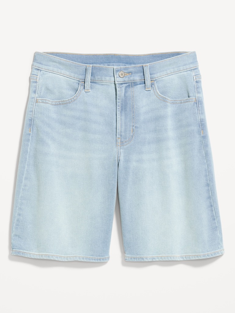 High-Waisted Wow Jean Shorts -- 9-inch inseam