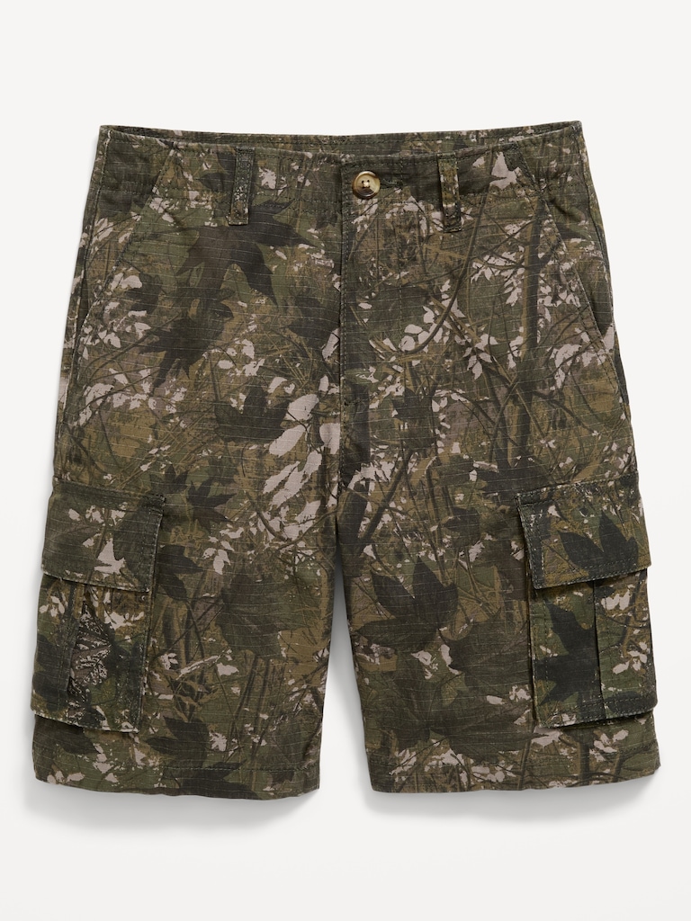 Knee Length Baggy Ripstop Cargo Shorts for Boys
