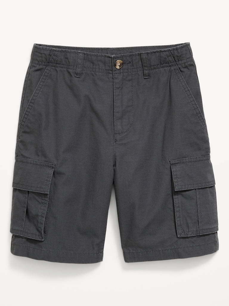 Knee Length Baggy Ripstop Cargo Shorts for Boys