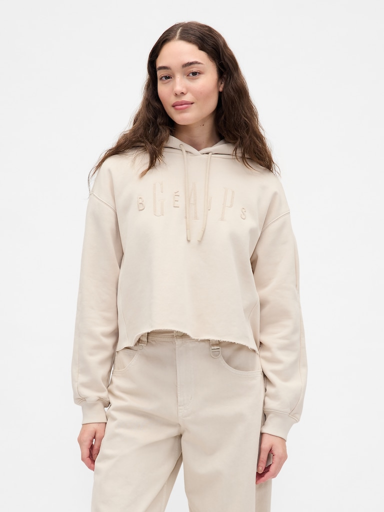 Gap × BÉIS Oversized Crop Hoodie
