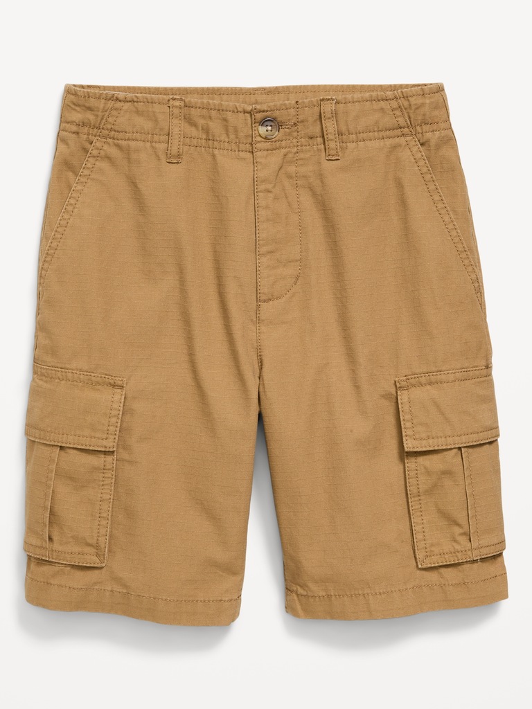 Knee Length Baggy Ripstop Cargo Shorts for Boys