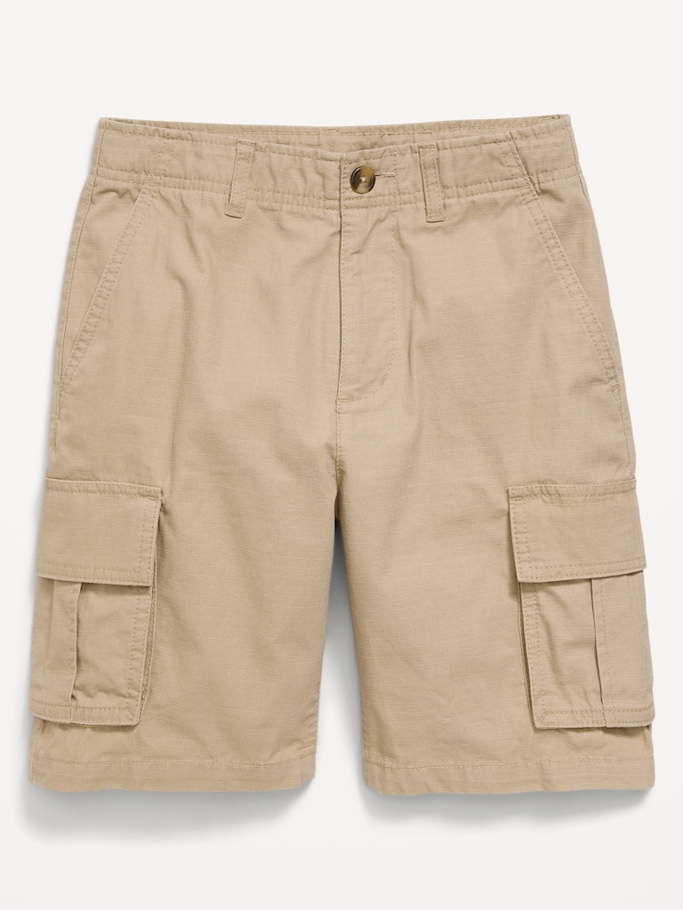 Knee Length Baggy Ripstop Cargo Shorts for Boys