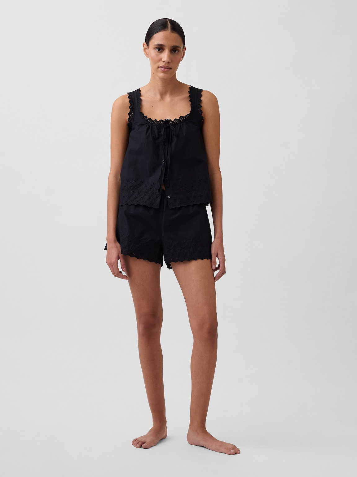 Embroidered PJ Shorts