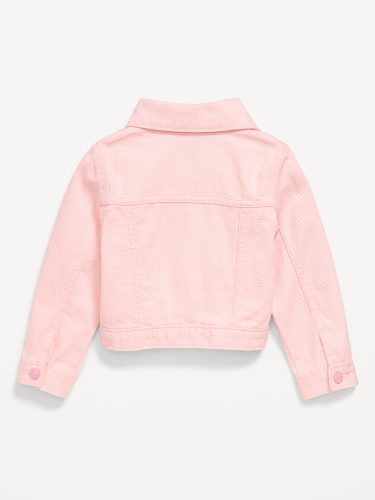 Cropped Twill Jacket for Toddler Girls
