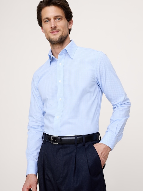 men blue dress shirts Light Blue Dress Shirt | Dynamic 4-Way Stretch main image 1
