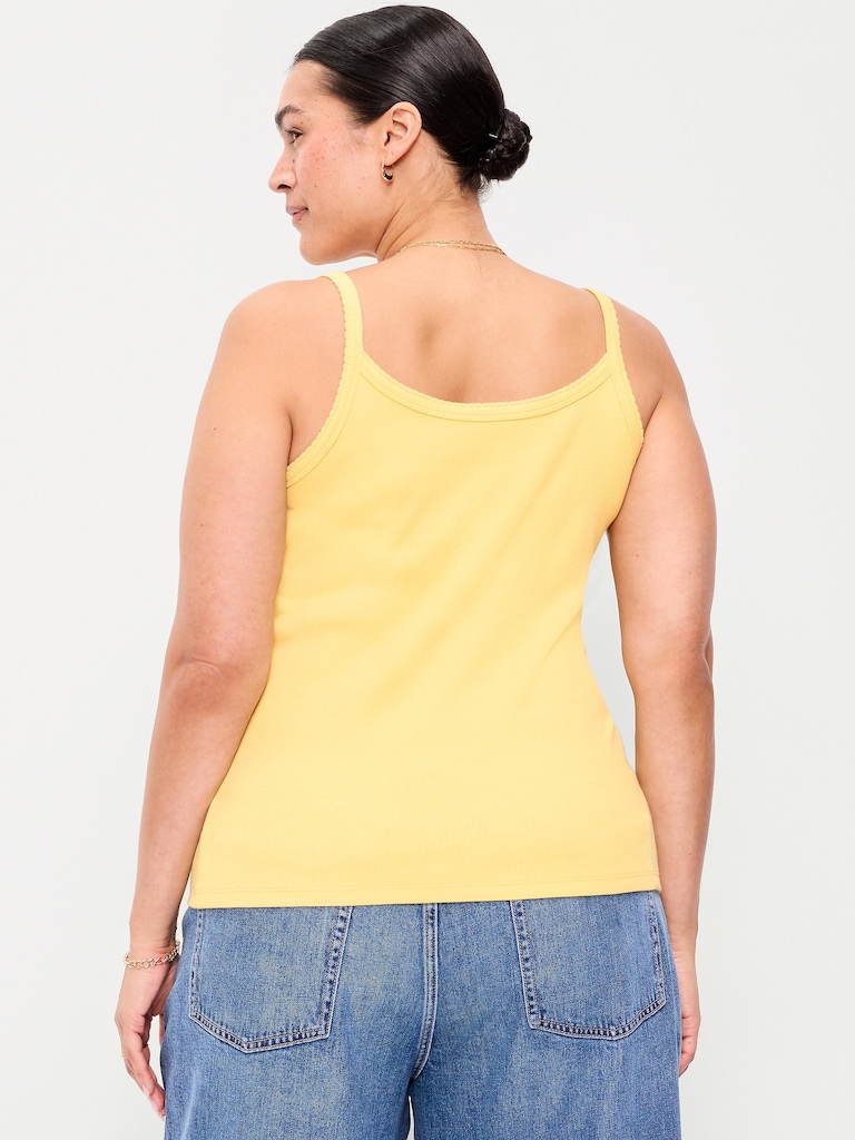 Rib-Knit Cami Tank Top