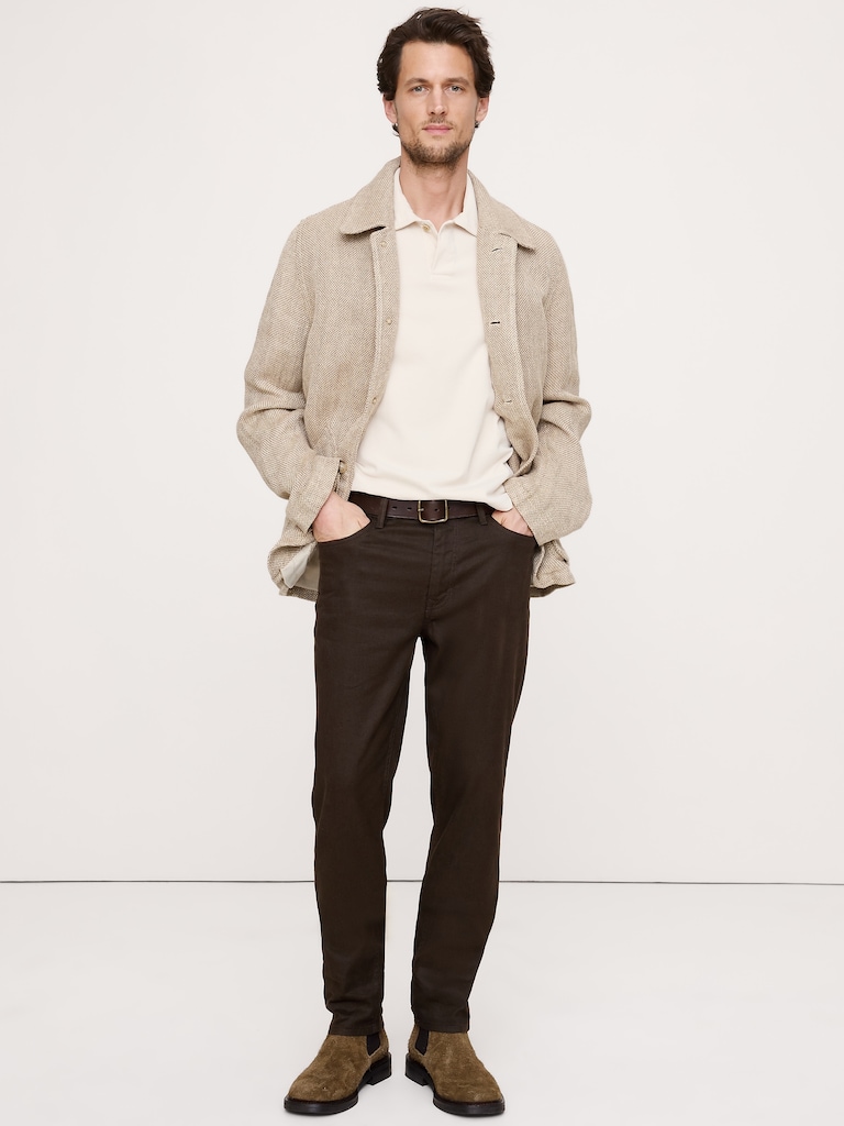Slim Linen-Cotton Traveler Pant