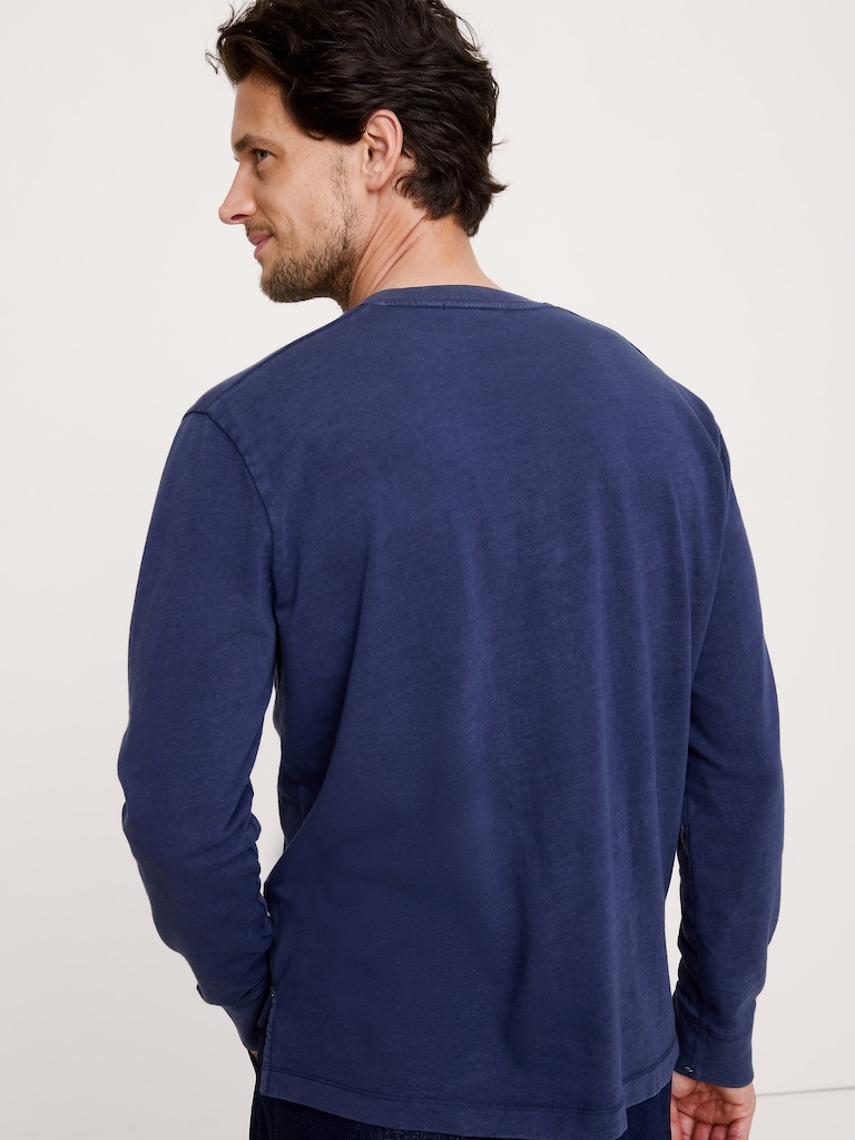 Heritage Cotton Slub Henley T-Shirt