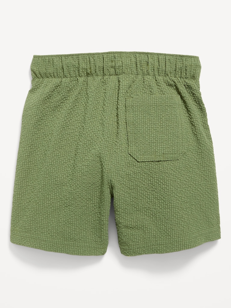 Textured Swim Trunks for Toddler Boys