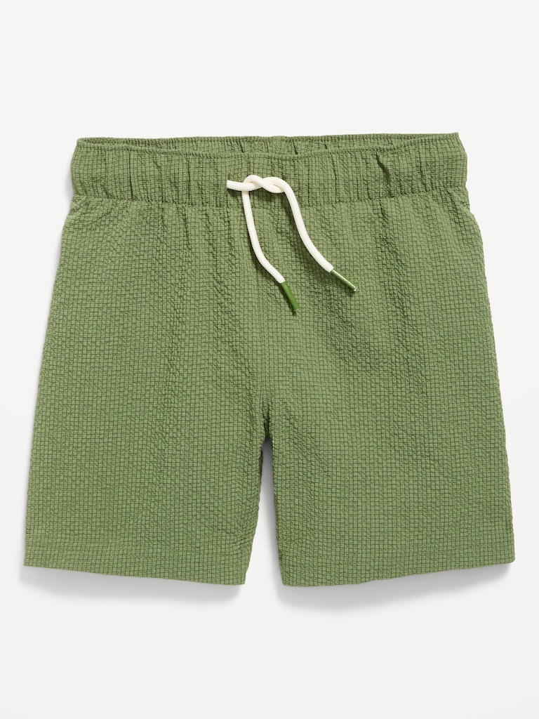 Textured Swim Trunks for Toddler Boys