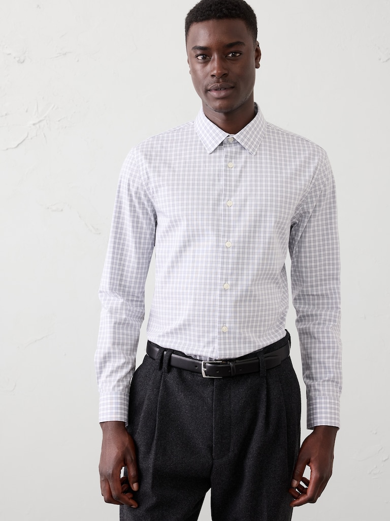 Slim-Fit Untucked Dress Shirt