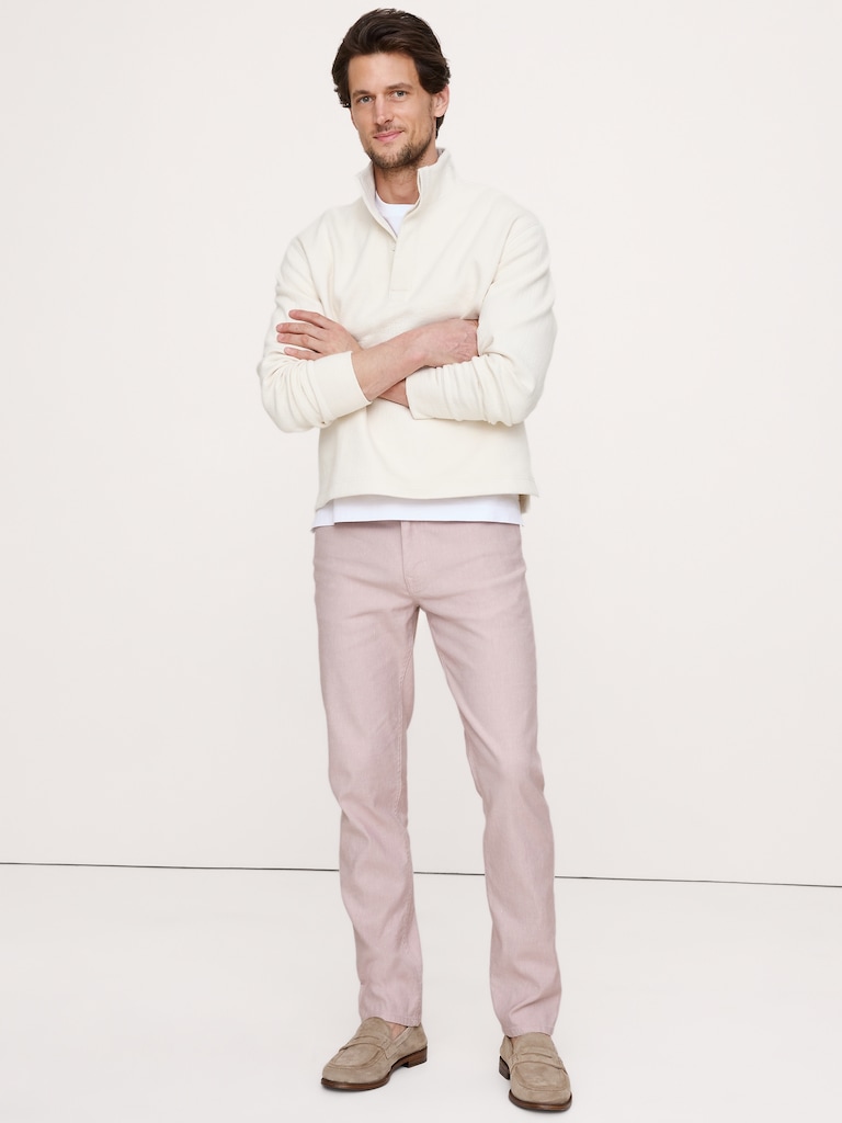 Slim Linen-Cotton Traveler Pant