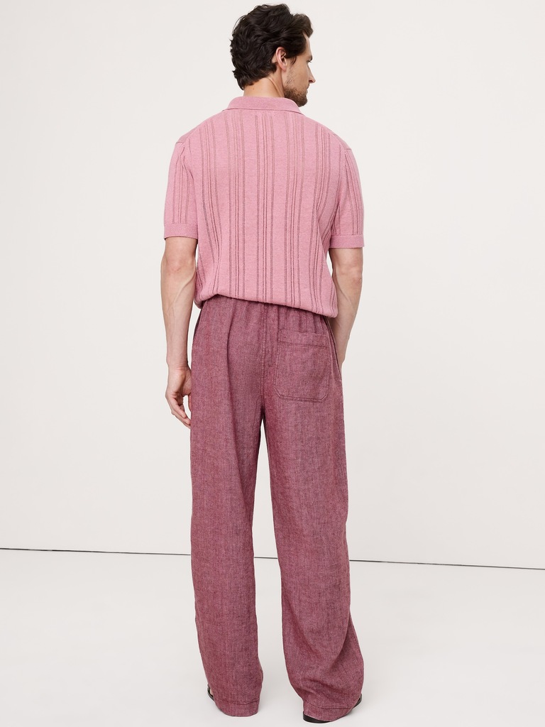 Relaxed Linen Pull-on Beach Pant