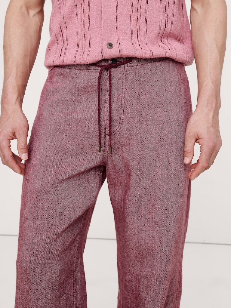 Relaxed Linen Pull-on Beach Pant