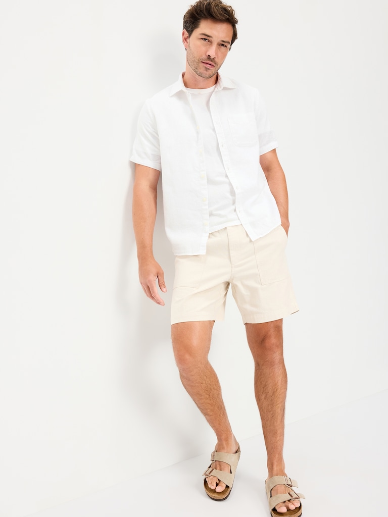 Classic Fit Everyday Linen-Blend Shirt