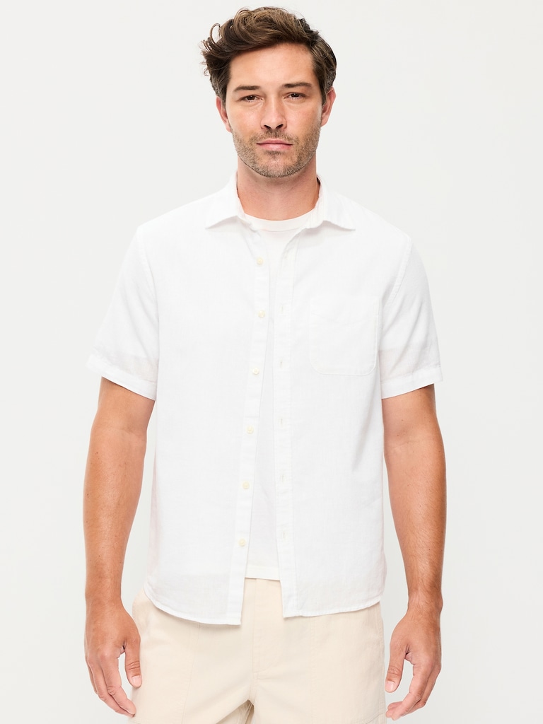 Classic Fit Everyday Linen-Blend Shirt