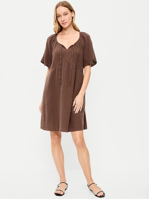 princess polly baby blue dress Women's Brown Casual Dresses main image 1