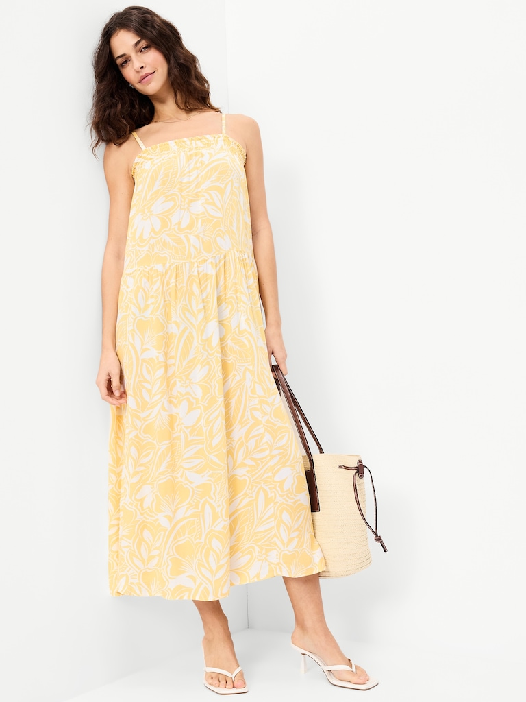 Airy Smocked Maxi Dress