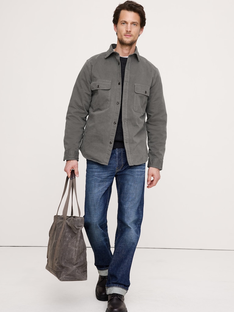 Cotton Twill Shirt Jacket