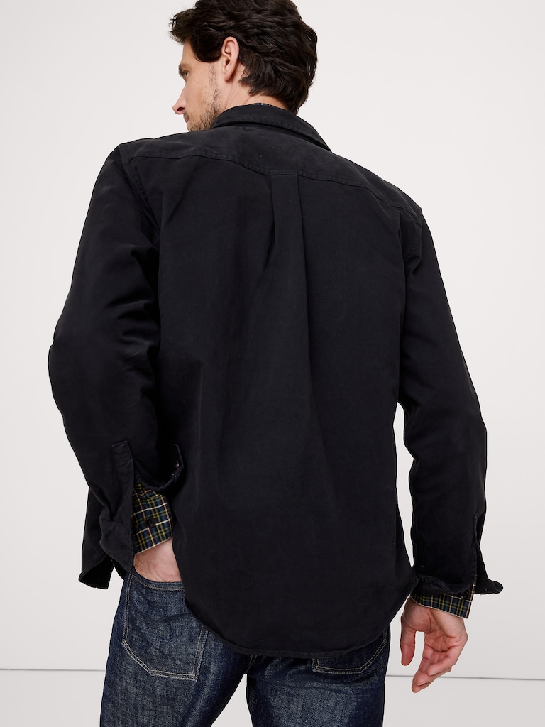 Cotton Twill Shirt Jacket