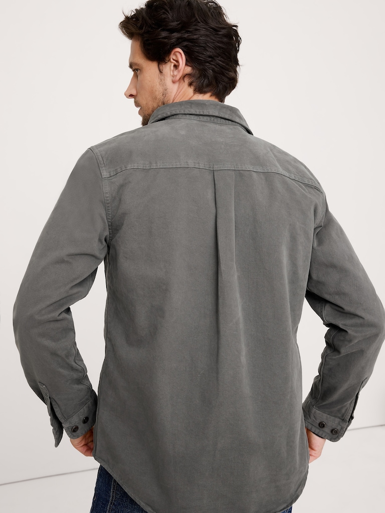 Cotton Twill Shirt Jacket